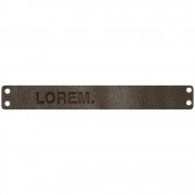 Лейбл кожаный Gimel, S, серый