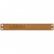 Лейбл кожаный Gimel, S, бежевый