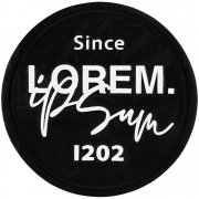 Лейбл из ПВХ Dzeta Round, L, черный арт. 15354.30 Лейбл из ПВХ Dzeta Round, L, черный арт. 15354.30