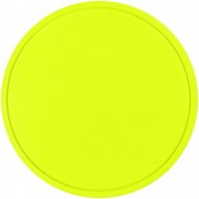 Лейбл из ПВХ Dzeta Round, L, желтый неон арт. 15354.89 Лейбл из ПВХ Dzeta Round, L, желтый неон арт. 15354.89