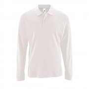 Рубашка поло мужская с длинным рукавом PERFECT LSL MEN, белая арт. 02087102