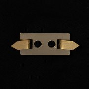 Шильдик «Счастливый клевер», золотистый арт. 16476.00 Шильдик «Счастливый клевер», золотистый арт. 16476.00