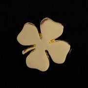 Шильдик «Счастливый клевер», золотистый арт. 16476.00 Шильдик «Счастливый клевер», золотистый арт. 16476.00