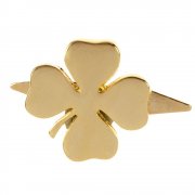 Шильдик «Счастливый клевер», золотистый арт. 16476.00 Шильдик «Счастливый клевер», золотистый арт. 16476.00