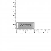 Шильдик металлический Kova, серебристый арт. 16509.10 Шильдик металлический Kova, серебристый арт. 16509.10