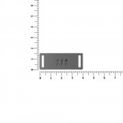 Шильдик металлический Kova, серый арт. 16509.11 Шильдик металлический Kova, серый арт. 16509.11