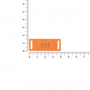 Шильдик металлический Kova, оранжевый неон арт. 16509.22 Шильдик металлический Kova, оранжевый неон арт. 16509.22