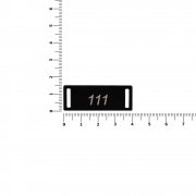 Шильдик металлический Kova, черный арт. 16509.30