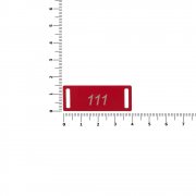 Шильдик металлический Kova, красный арт. 16509.50 Шильдик металлический Kova, красный арт. 16509.50