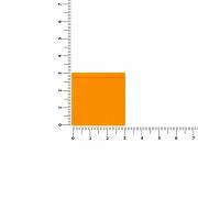 Лейбл из ПВХ Kare, оранжевый неон