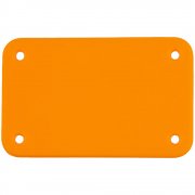 Лейбл из ПВХ Kreta, S, оранжевый неон