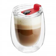 Стакан стеклянный Mango To Go, белый/красный арт. 56001.01.05