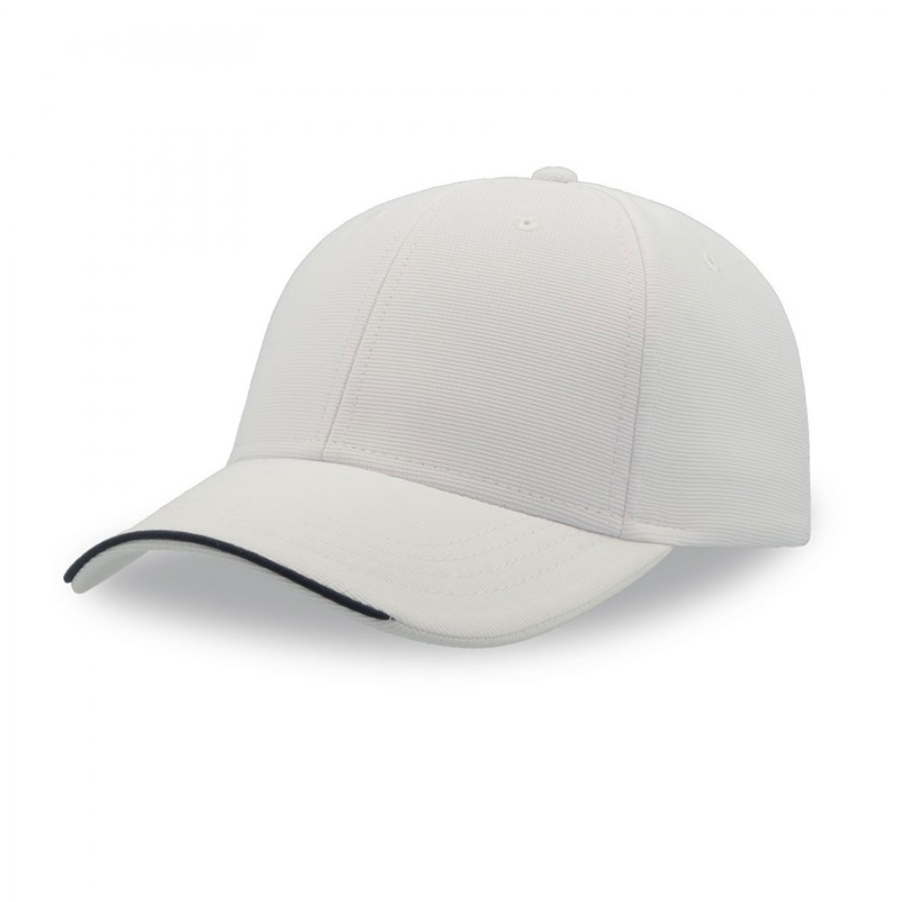 Бейсболка ESTORIL-S, 6 клиньев, застежка на липучке Белый арт. 25407-S.01 Бейсболка ESTORIL-S, 6 клиньев, застежка на липучке Белый арт. 25407-S.01