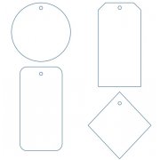 Этикетка картонная на заказ Carta, S