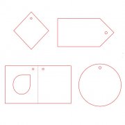 Этикетка бумажная на заказ Paper, M