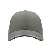 Бейсболка ESTORIL-S, 6 клиньев, застежка на липучке Серый