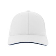 Бейсболка LIBERTY SANDWICH-S 270, 6 клиньев, металлическая застежка Белый