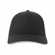 Бейсболка LIBERTY SANDWICH-S 270, 6 клиньев, металлическая застежка Черный