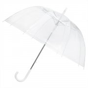 Зонт-трость Klar с прозрачным куполом, белый арт. 8018.01 Зонт-трость Klar с прозрачным куполом, белый арт. 8018.01