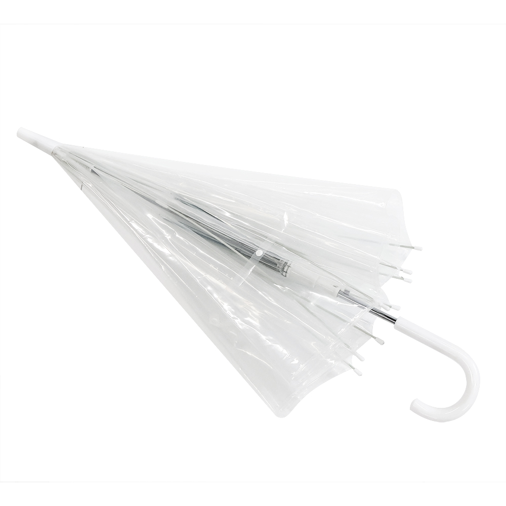 Зонт-трость Klar с прозрачным куполом, белый арт. 8018.01 Зонт-трость Klar с прозрачным куполом, белый арт. 8018.01