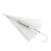 Зонт-трость Klar с прозрачным куполом, белый