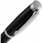 Ручка шариковая Letra Chrome, глянцевая, черная арт. 16709.30