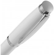 Ручка шариковая Letra Chrome, глянцевая, белая арт. 16709.60