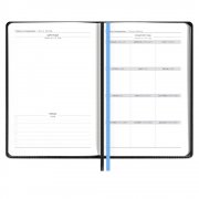 Ежедневник Alanis, недатированный, черный c голубым арт. 18299.14 Ежедневник Alanis, недатированный, черный c голубым арт. 18299.14