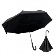 Зонт-трость наоборот Shifter, черный арт. 8019.02