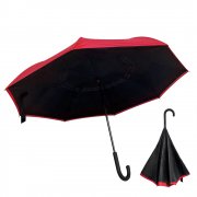 Зонт-трость наоборот Shifter, черно-красный арт. 8019.05