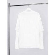 Футболка оверсайз с двойным рукавом Kosmos, молочно-белая арт. 19180.60