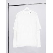 Футболка оверсайз с двойным рукавом Kosmos, молочно-белая арт. 19180.60