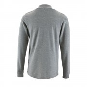 Рубашка поло мужская с длинным рукавом PERFECT LSL MEN, серый меланж арт. 02087360 Рубашка поло мужская с длинным рукавом PERFECT LSL MEN, серый меланж арт. 02087360