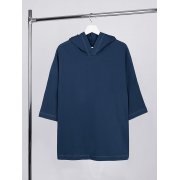 Футболка оверсай унисекс с капюшоном Neofit, темно-синяя арт. 19186.40 Футболка оверсай унисекс с капюшоном Neofit, темно-синяя арт. 19186.40