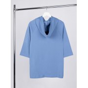 Футболка оверсай унисекс с капюшоном Neofit, синяя арт. 19186.44 Футболка оверсай унисекс с капюшоном Neofit, синяя арт. 19186.44