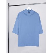 Футболка оверсай унисекс с капюшоном Neofit, синяя арт. 19186.44 Футболка оверсай унисекс с капюшоном Neofit, синяя арт. 19186.44