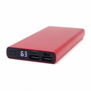 Внешний аккумулятор Höginn в металлическом корпусе, 10000mAh, красный. арт. 2021.055