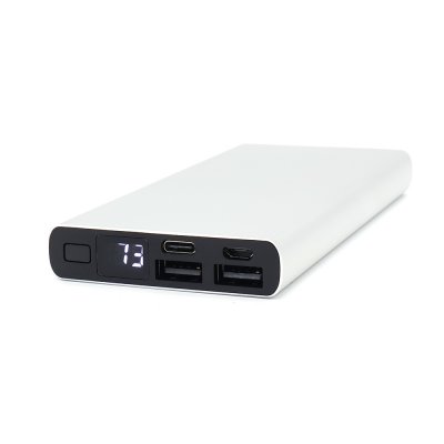 Внешний аккумулятор Höginn в металлическом корпусе, 10000mAh, серый. арт. 2021.011