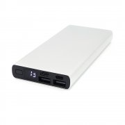 Внешний аккумулятор Höginn в металлическом корпусе, 10000mAh, серый.