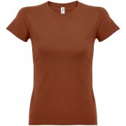 Футболка женская Imperial Women 190, коричневая (терракотовая) арт. 11502407