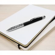 Ручка металлическая Party софт-тач, чёрная арт. 1055.02