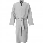 Халат вафельный Kimono, светло-серый