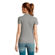 Поло женское PASSION, серый меланж, M, 100% хлопок, 170 г/м2 Серый