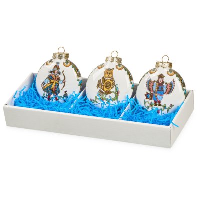 Набор новогодних игрушек, 3 шт арт. 82834