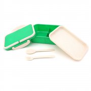 Ланчбокс (контейнер для еды) Inar из пшеничного волокна, зелёный арт. 13004.04