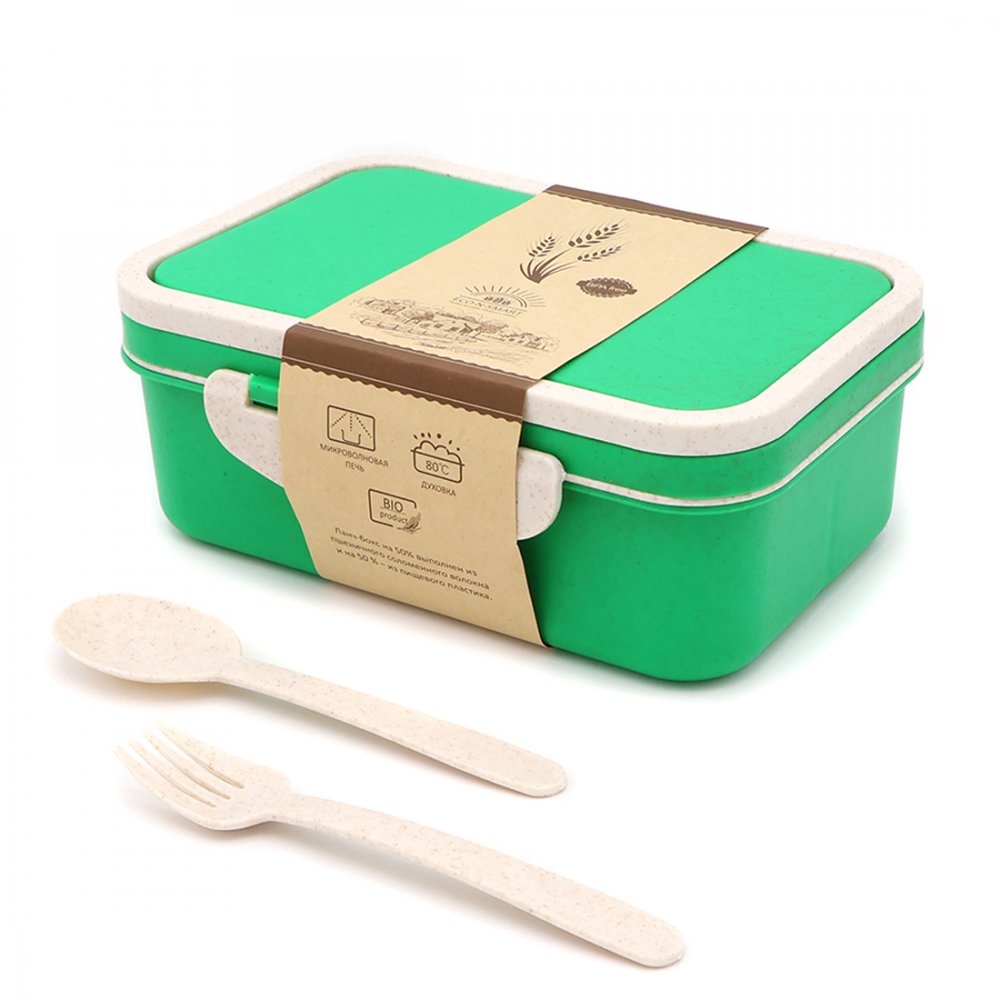 Ланчбокс (контейнер для еды) Inar из пшеничного волокна, зелёный арт. 13004.04 Ланчбокс (контейнер для еды) Inar из пшеничного волокна, зелёный арт. 13004.04