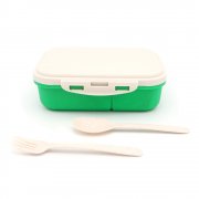 Ланчбокс (контейнер для еды) Ulf из пшеничного волокна, зелёный арт. 13003.04 Ланчбокс (контейнер для еды) Ulf из пшеничного волокна, зелёный арт. 13003.04