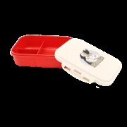 Ланчбокс (контейнер для еды) Ulf из пшеничного волокна, красный