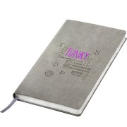 Ежедневник недатированный "FunkyPlan",130*210 мм, серый/фиолетовый форзац,блок-линейка Серый