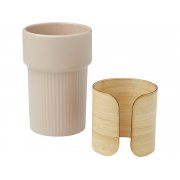 Стакан «Fika» с бамбуковым чехлом арт. 10080907 Стакан «Fika» с бамбуковым чехлом арт. 10080907